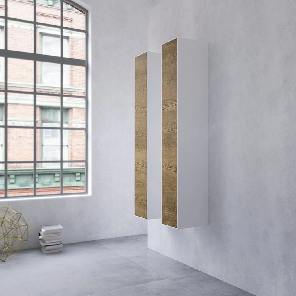 Copenhagen Chic CC3530 - Høyskap i Mattvid Corian® og rå vill eik