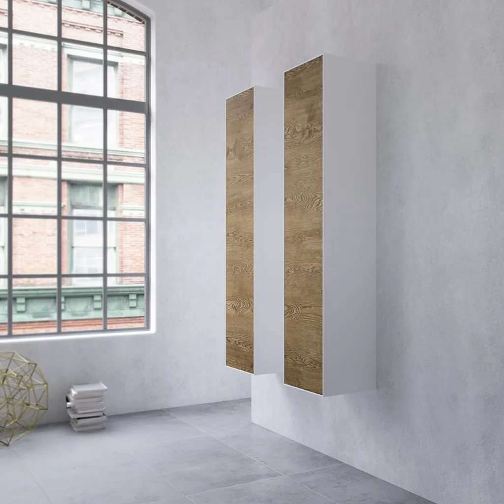 Copenhagen Chic CC3540 - Høyskap i Mattvid Corian® og rå vill eik