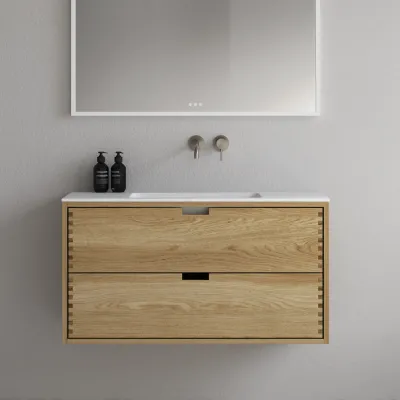 CPH Tapwork Soho 100 - MKII, fingertappede skap i naturlig eik inkludert Mathvid SolidTec®-vask