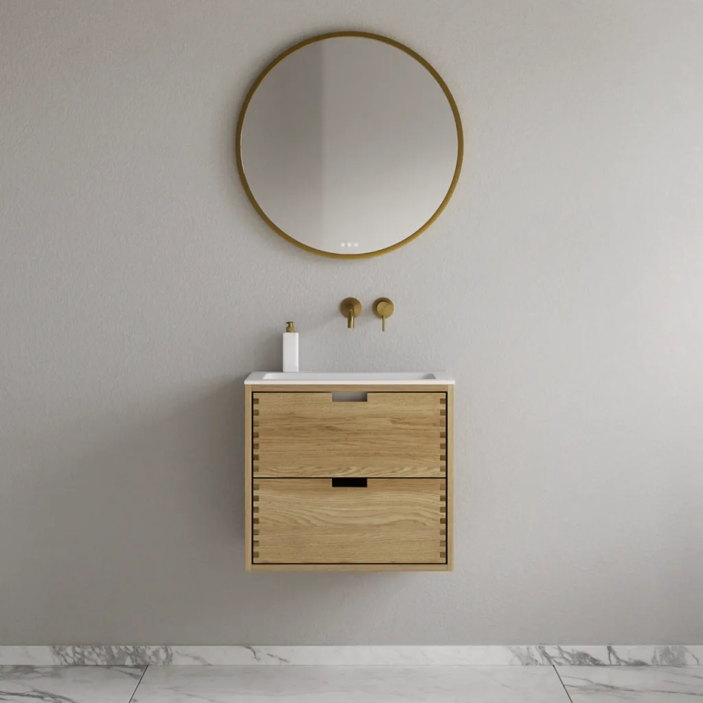 CPH Tapwork Soho 60 - MKII, fingertappede skap i naturlig eik inkludert Mathvid SolidTec®-vask