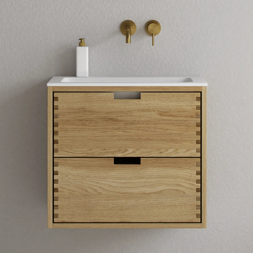 CPH Tapwork Soho 60 - MKII, fingertappede skap i naturlig eik inkludert Mathvid SolidTec®-vask