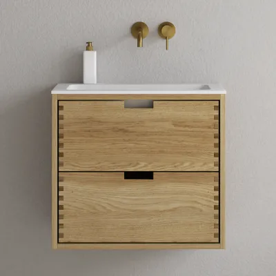 CPH Tapwork Soho 60 - MKII, fingertappede skap i naturlig eik inkludert Mathvid SolidTec®-vask