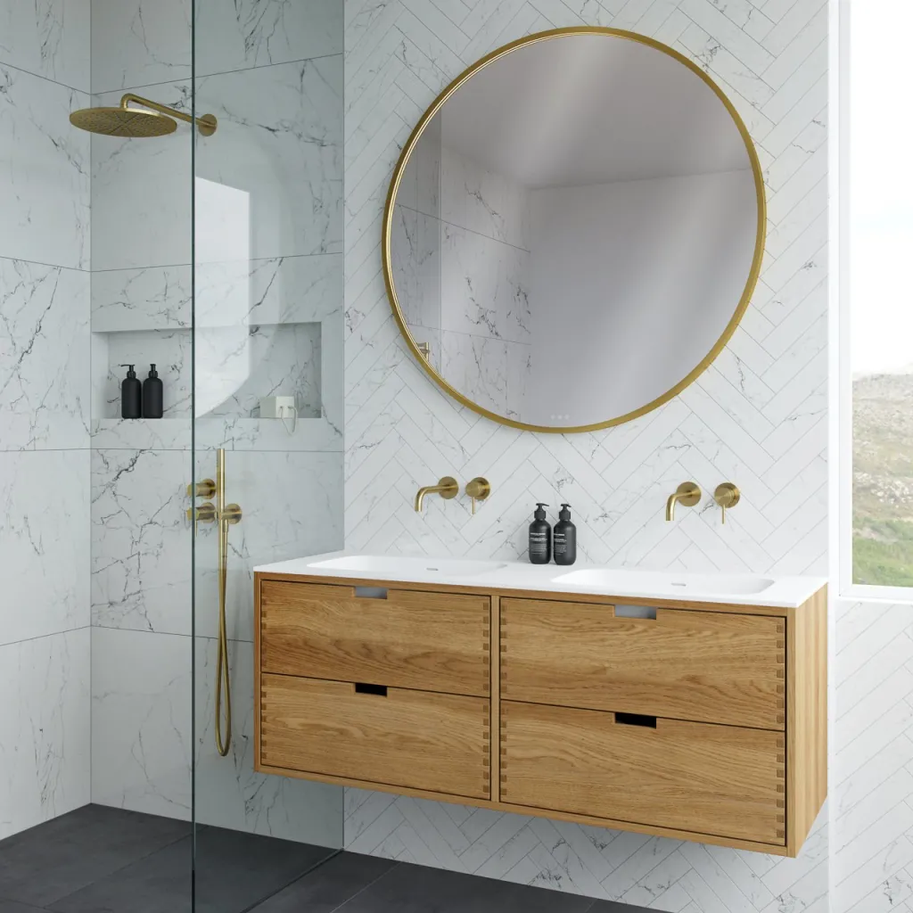 CPH Tapwork Soft 140D - MKII, fingertappede skap i naturlig eik inkludert Mathvid SolidTec®-vask