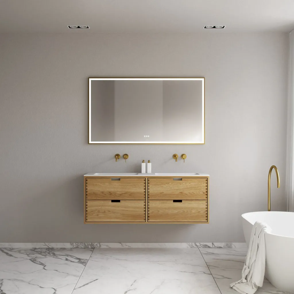 CPH Tapwork Soho 140D - MKII, fingertappede skap i naturlig eik inkludert Mathvid SolidTec®-vask