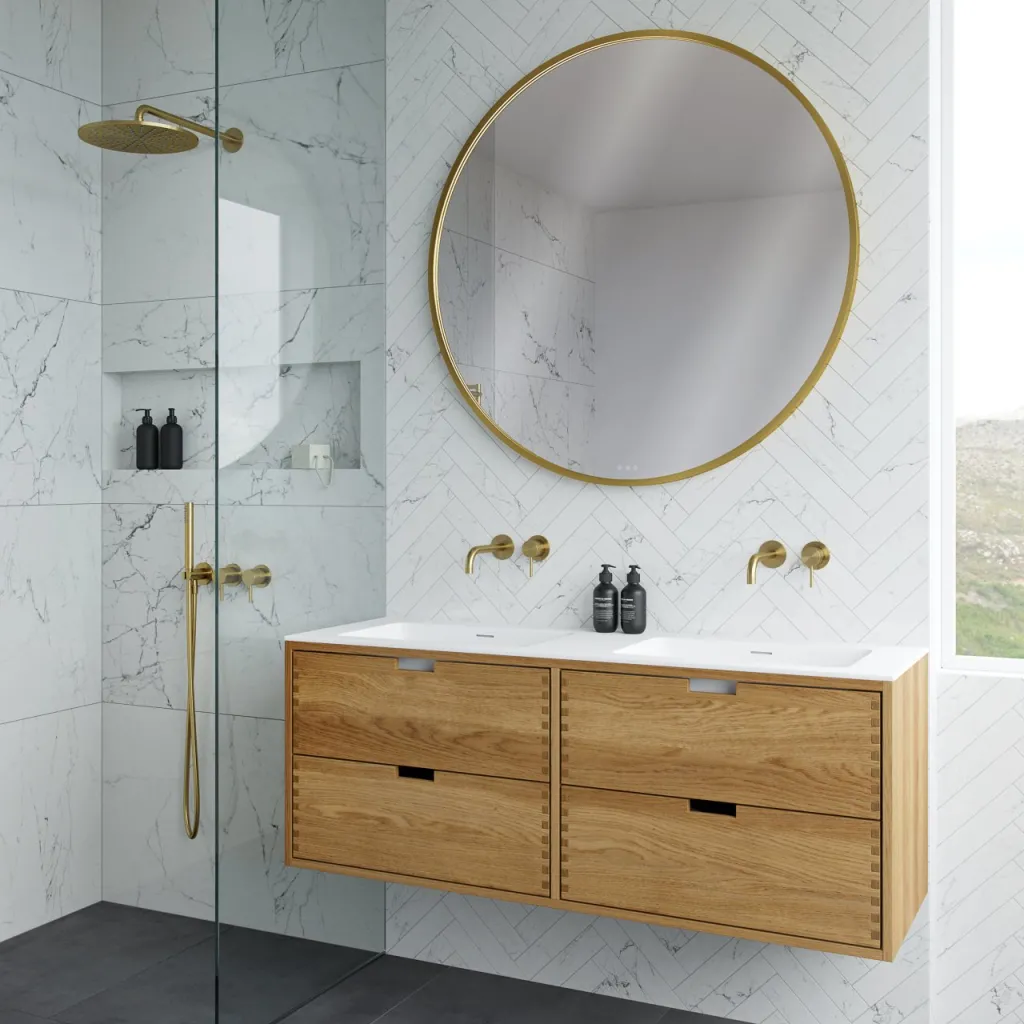 CPH Tapwork Soho 140D - MKII, fingertappede skap i naturlig eik inkludert Mathvid SolidTec®-vask