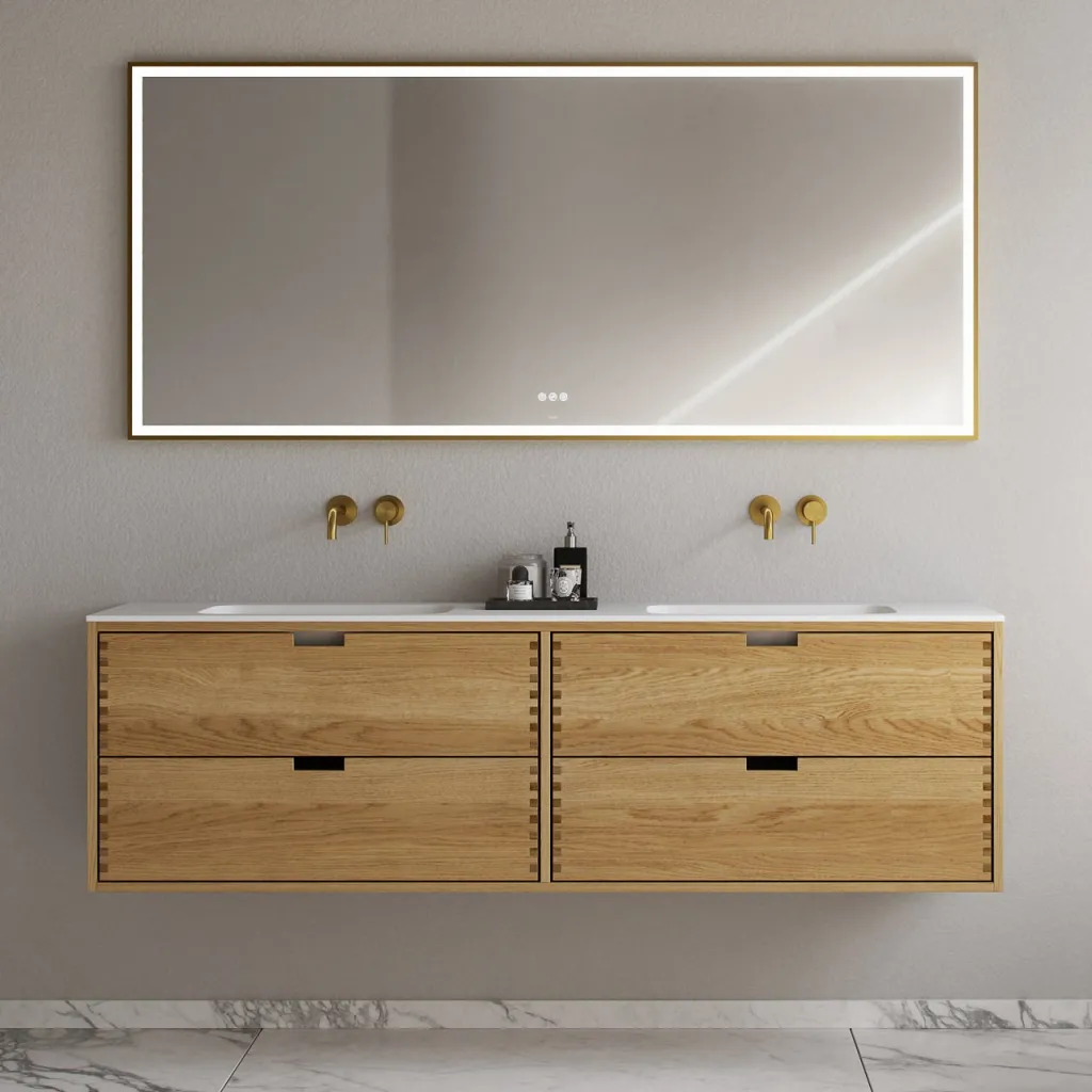 CPH Tapwork Soft 180D - MKII, fingertappede skap i naturlig eik inkludert Mathvid SolidTec®-vask