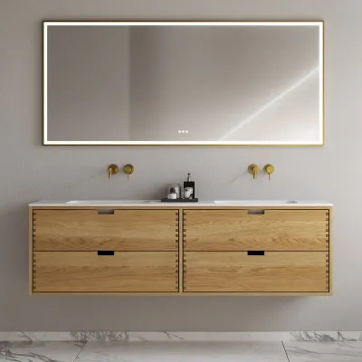 CPH Tapwork Soft 180D - MKII, fingertappede skap i naturlig eik inkludert Mathvid SolidTec®-vask