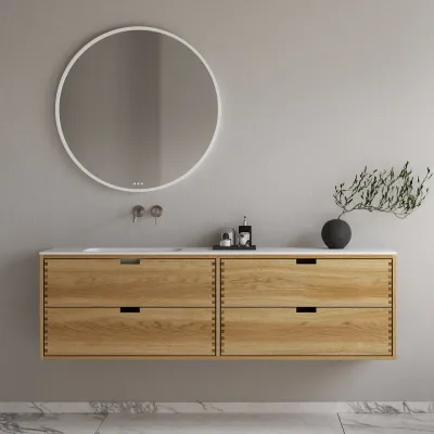 CPH Tapwork Soft 180L - MKII, fingertappede skap i naturlig eik inkludert Mathvid SolidTec®-vask