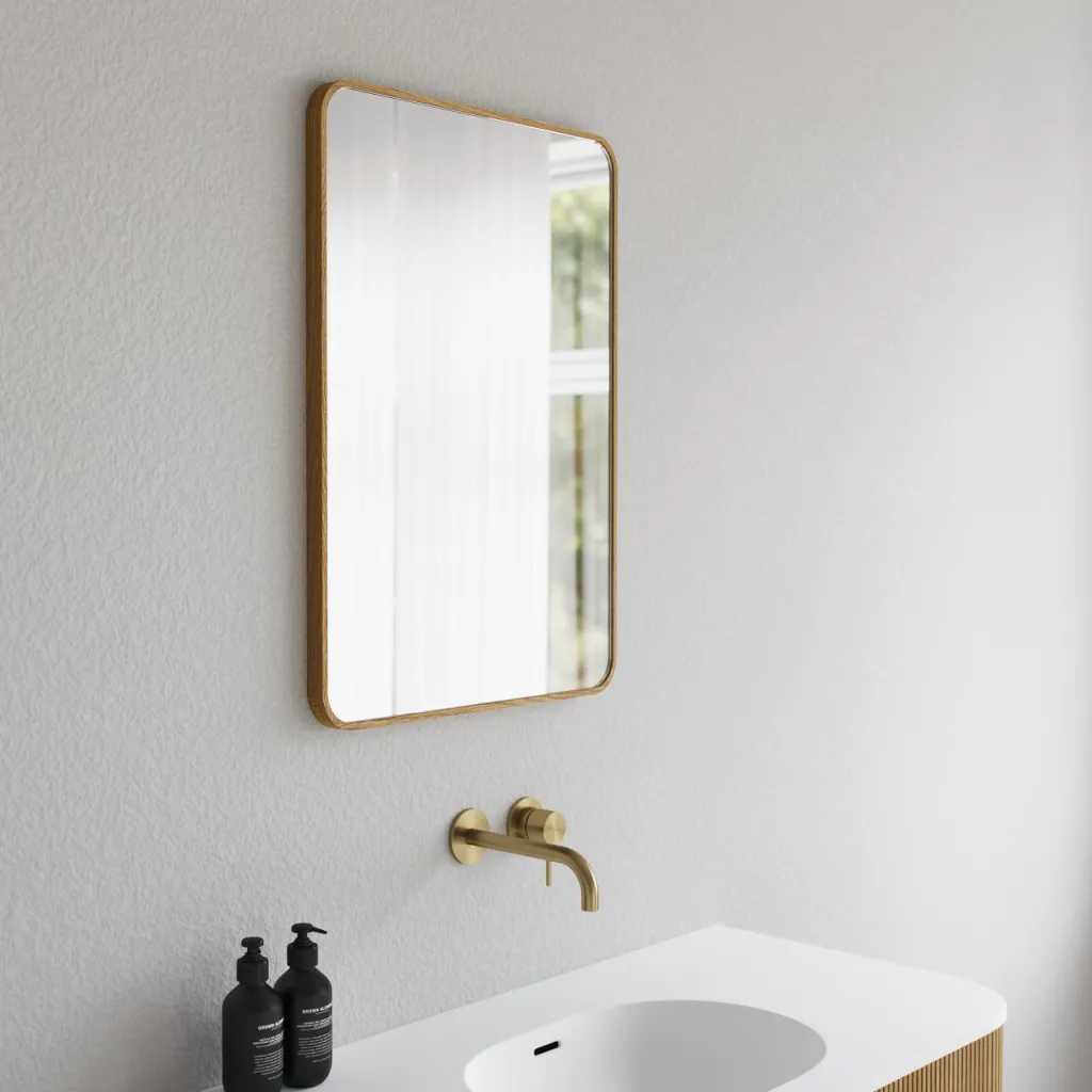 Noorwork NM5070 - 50x70 cm, speil med treramme i oljet eik