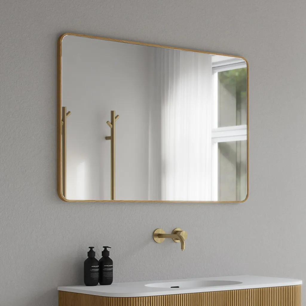 Noorwork NM7010 - 70x100 cm, speil med treramme i oljet eik