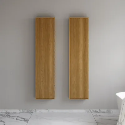 Noorwork NHC4117 - 40x16x170 cm, Snekkers høyskap i naturlig eik 