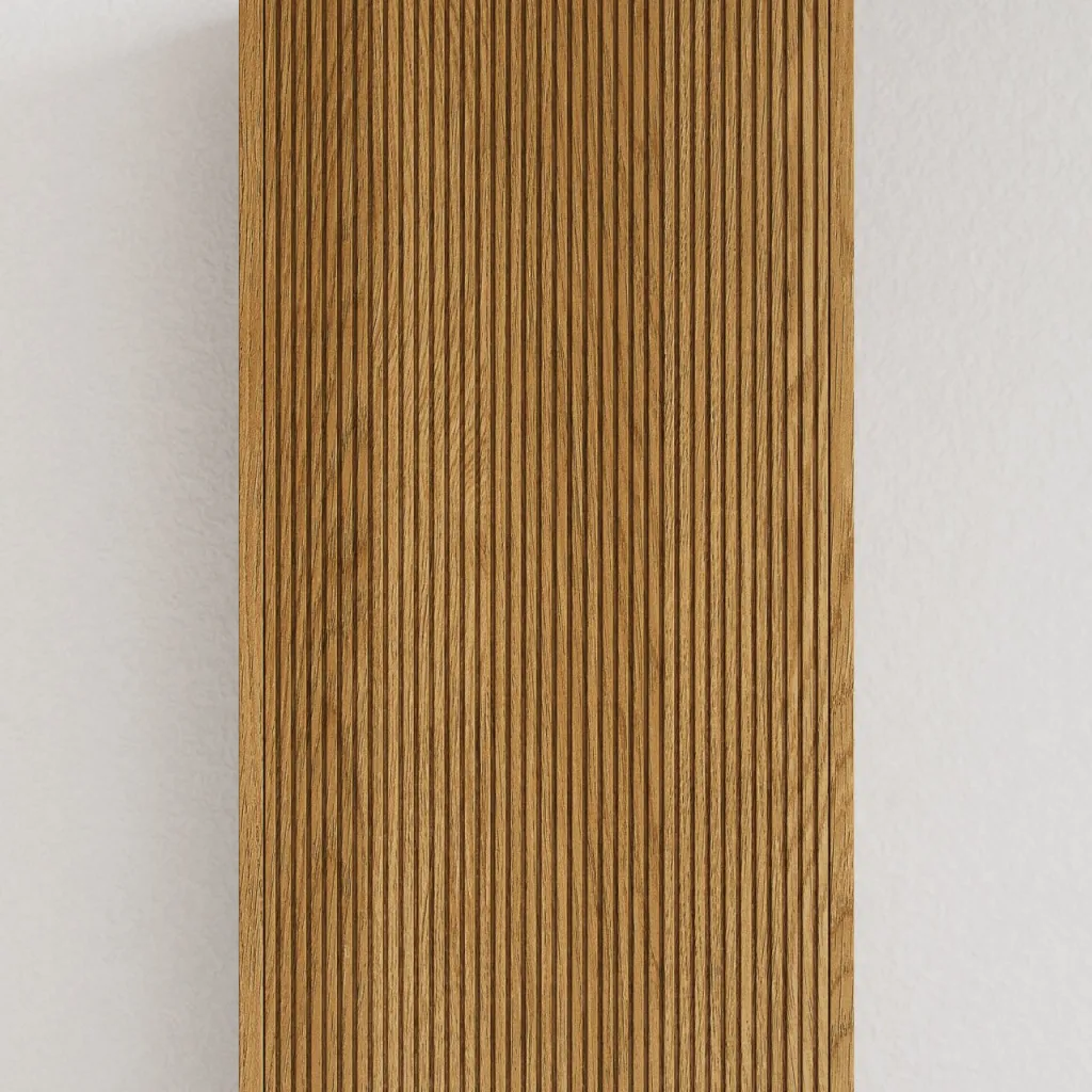 Noorwork NHC4117 - 40x16x170 cm, Snekkers høyskap i naturlig eik 