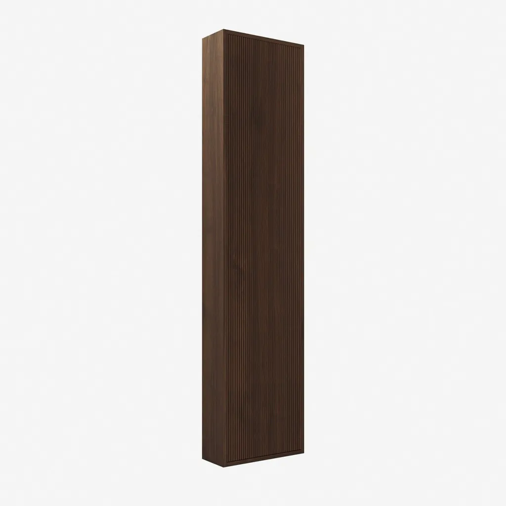 Noorwork NHC4117 - 40x16x170 cm High cabinet, Walnut