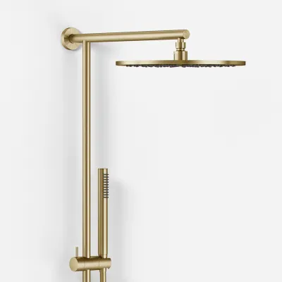 Semplice SRL10 S03 - SmartTerm, Rain DeLuxe Ø30 cm., PVD børstet messing