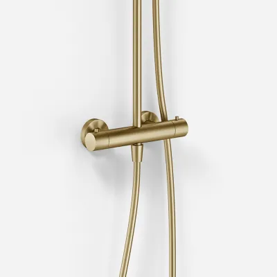 Semplice SRL10 S03 - SmartTerm, Rain DeLuxe Ø30 cm., PVD børstet messing