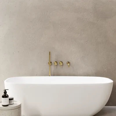 Semplice SBR801 S11 - Badekar/dusj, PVD børstet messing