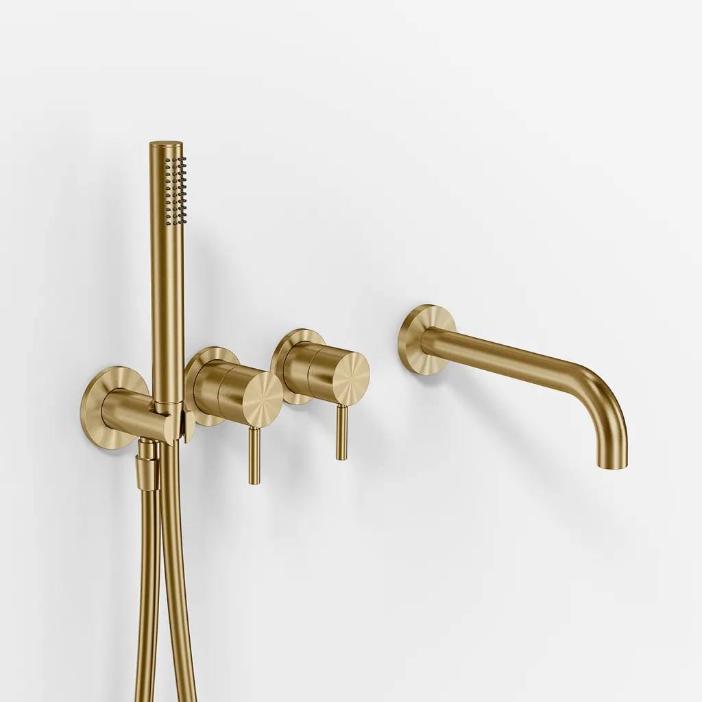 Semplice SBR801 S11 - Badekar/dusj, PVD børstet messing