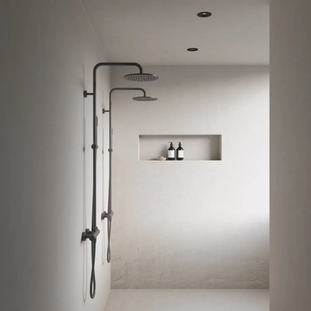 Semplice Rain DeLuxe SRL02 - SmartTerm Ø25 EasyClean, PVD Matt Gun Metal