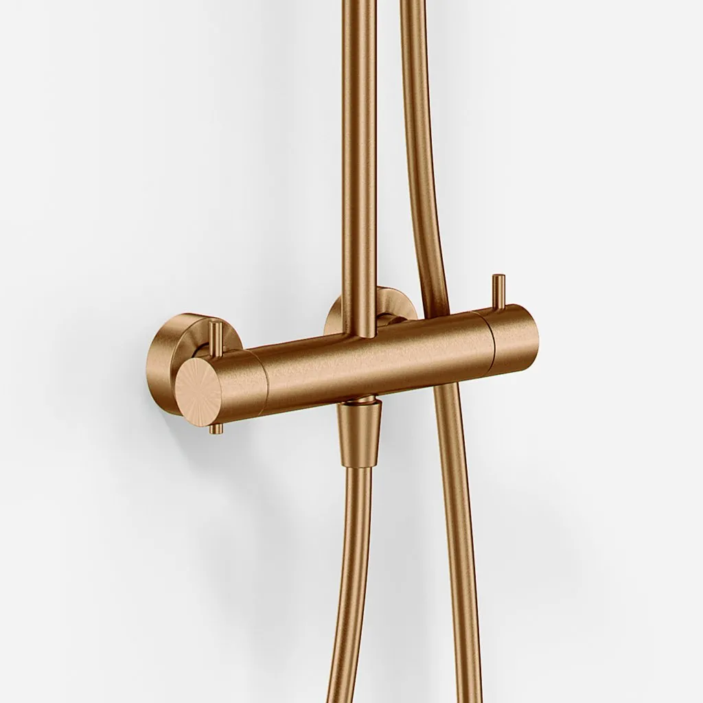 Semplice Rain DeLuxe SRL02 - SmartTerm Ø25 EasyClean, PVD børstet kobber