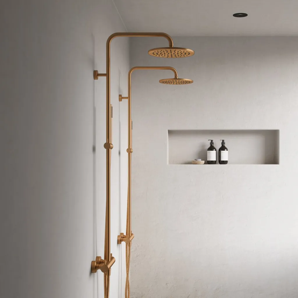 Semplice Rain DeLuxe SRL02 - SmartTerm Ø25 EasyClean, PVD børstet kobber