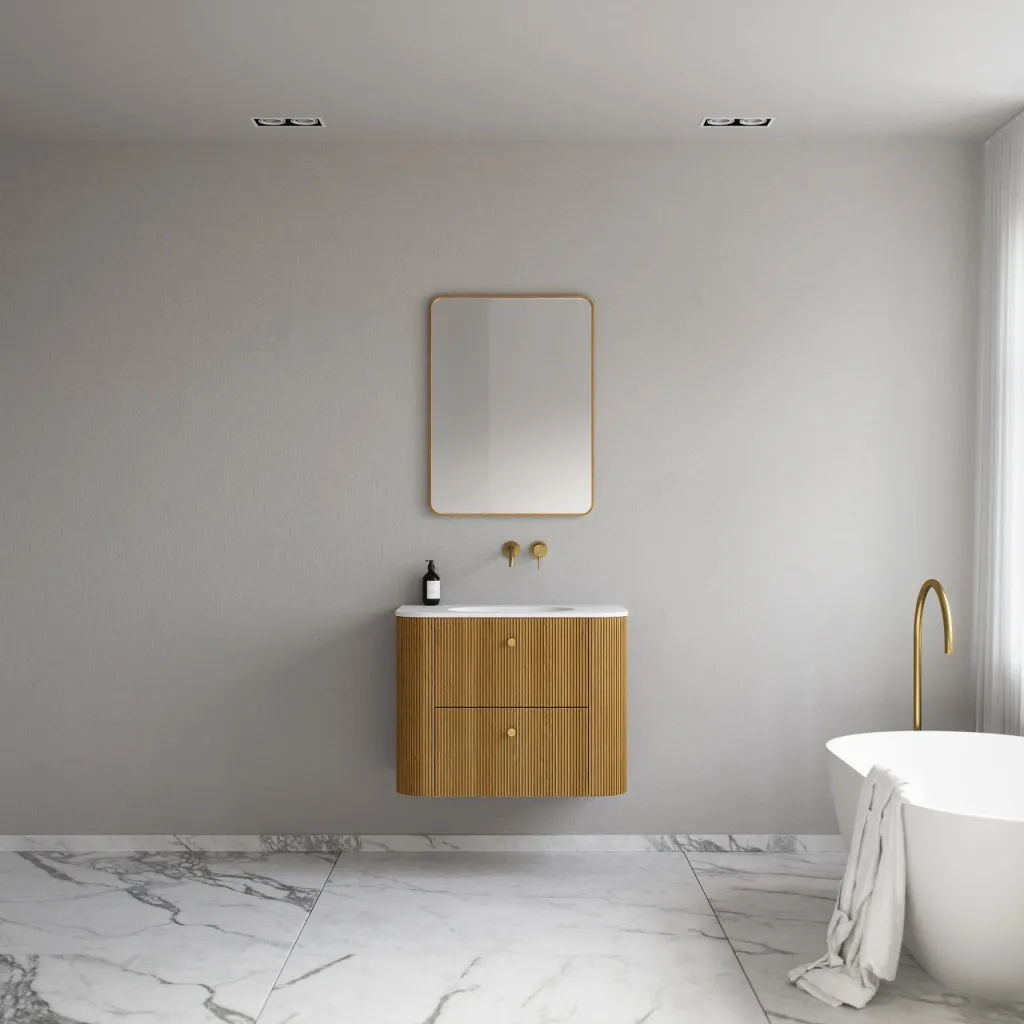 Noorwork 80 - Skap i naturlig eik, inkludert matt hvit Corian®