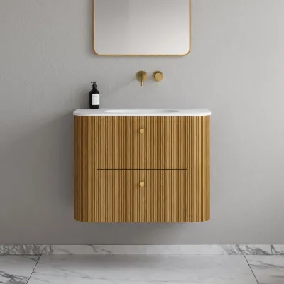 Noorwork 80 - Skap i naturlig eik, inkludert matt hvit Corian®