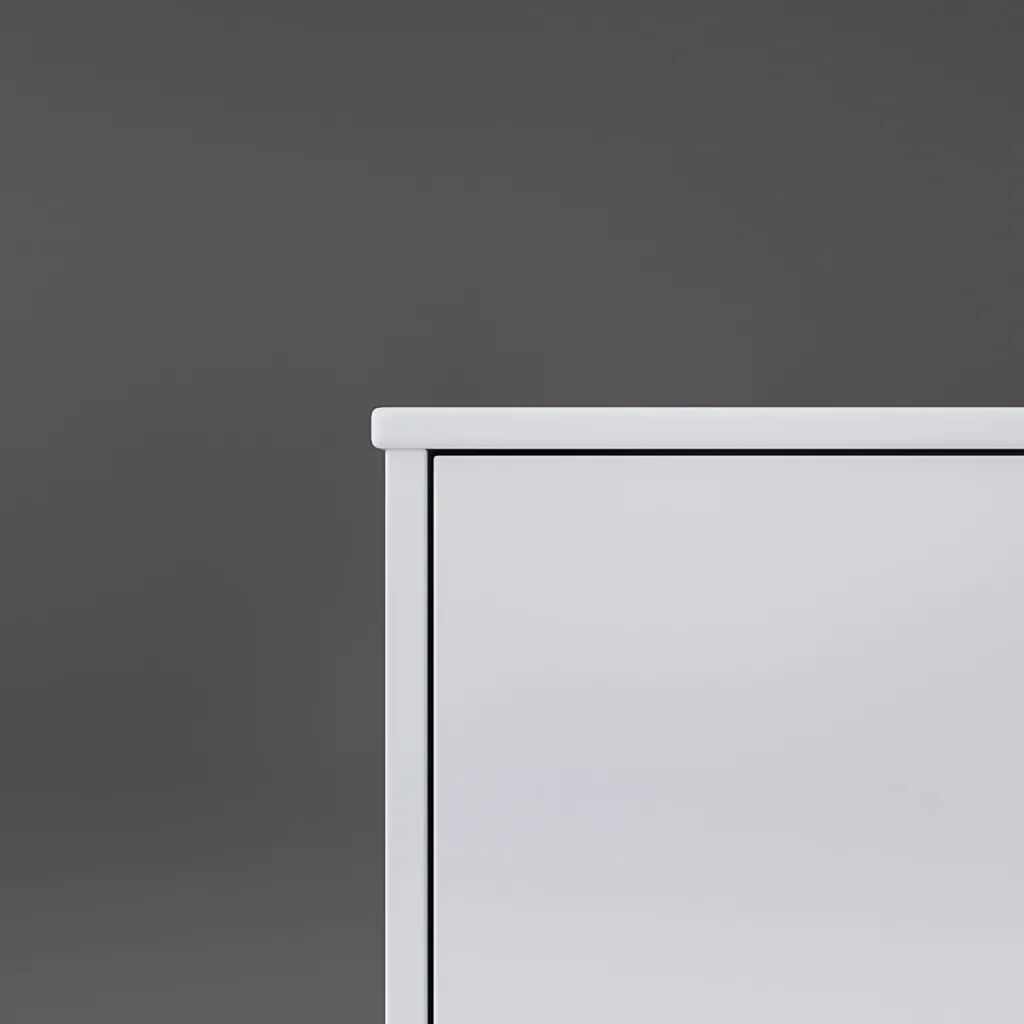 Copenhagen Chic 160 - MKII, Skap, 6 skuffer, vask og kabinett i Glacier White Corian® og fronter i matt hvit