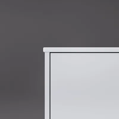 Copenhagen Chic 160 - MKII, Skap, 6 skuffer, vask og kabinett i Glacier White Corian® og fronter i matt hvit