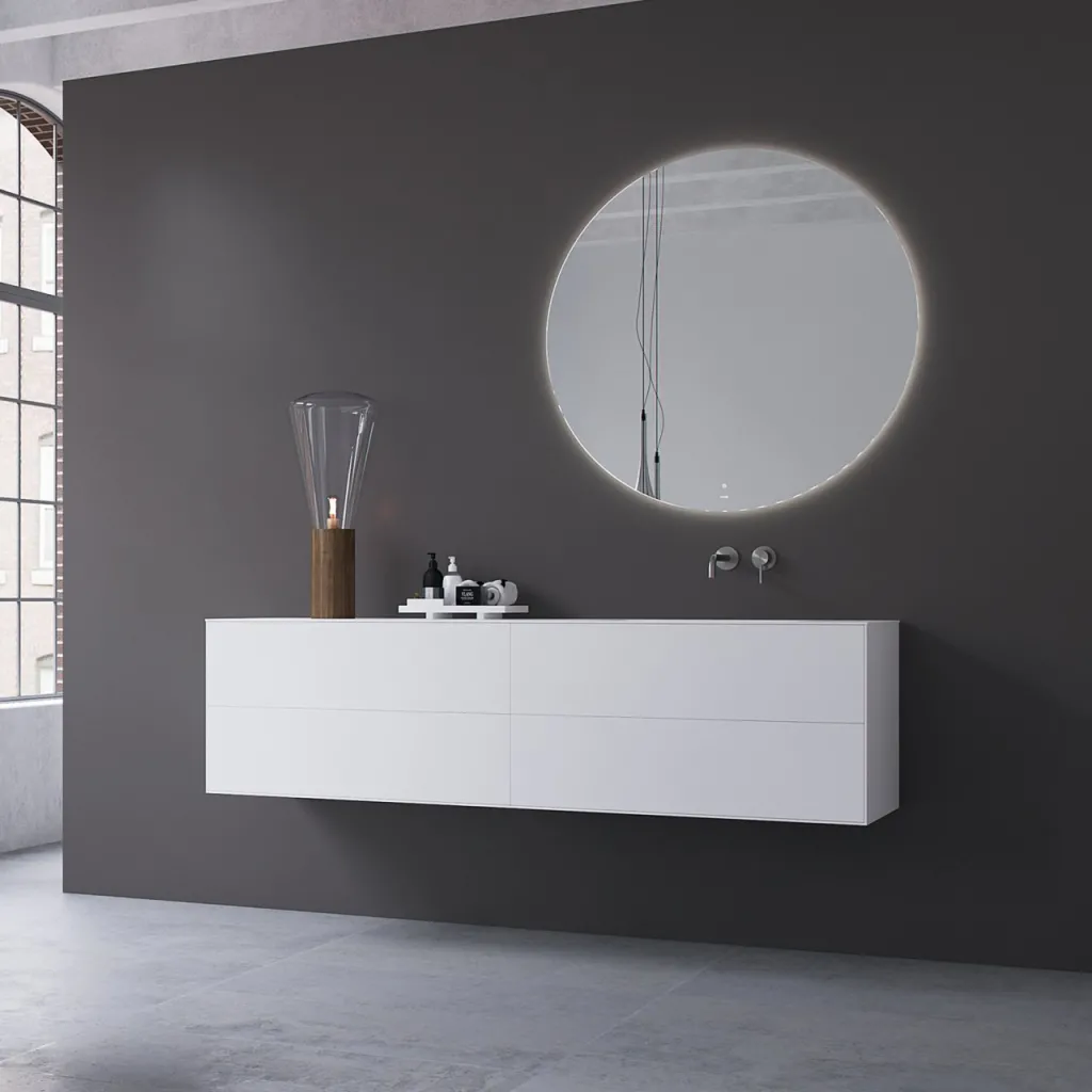 Copenhagen Chic 180R - MKII, Baderomsmøbler, Matt hvit