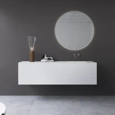 Copenhagen Chic 180R - MKII, Baderomsmøbler, Matt hvit