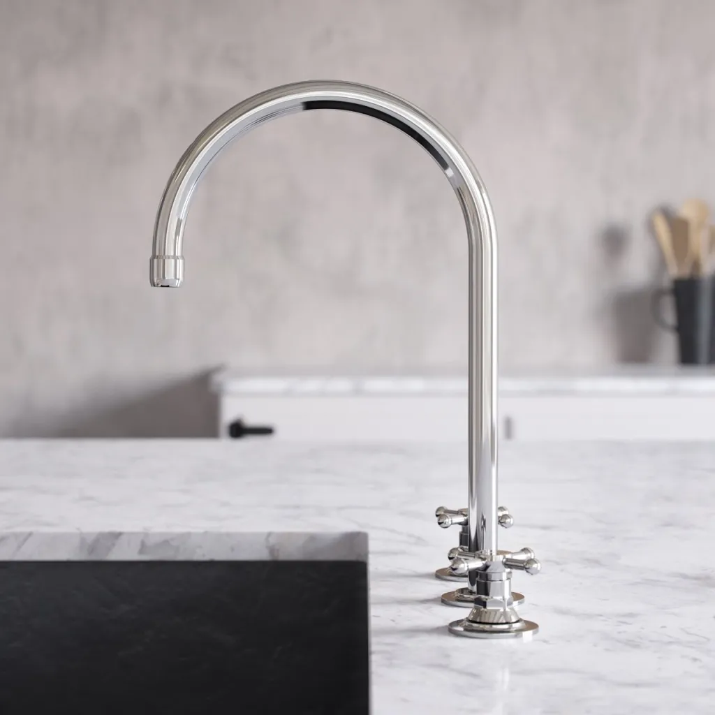 Hassel&Teudt HHV605 S05 - Kjøkkenbatteri med svingbar tut, Krom