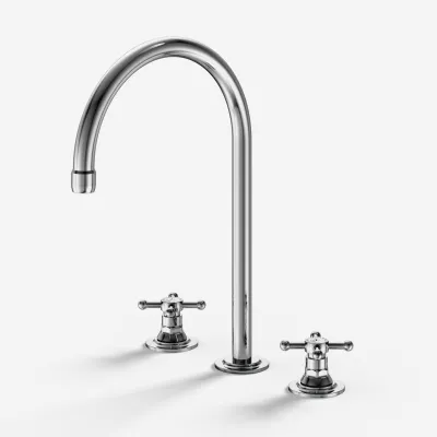 Hassel&Teudt HHV605 S05 - Kjøkkenbatteri med svingbar tut, Krom