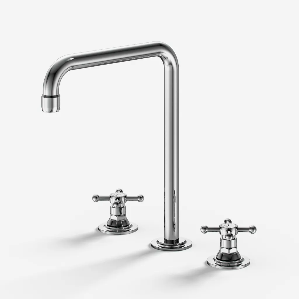 Hassel&Teudt HHV605 S06 - Kjøkkenbatteri med svingbar tut, Krom