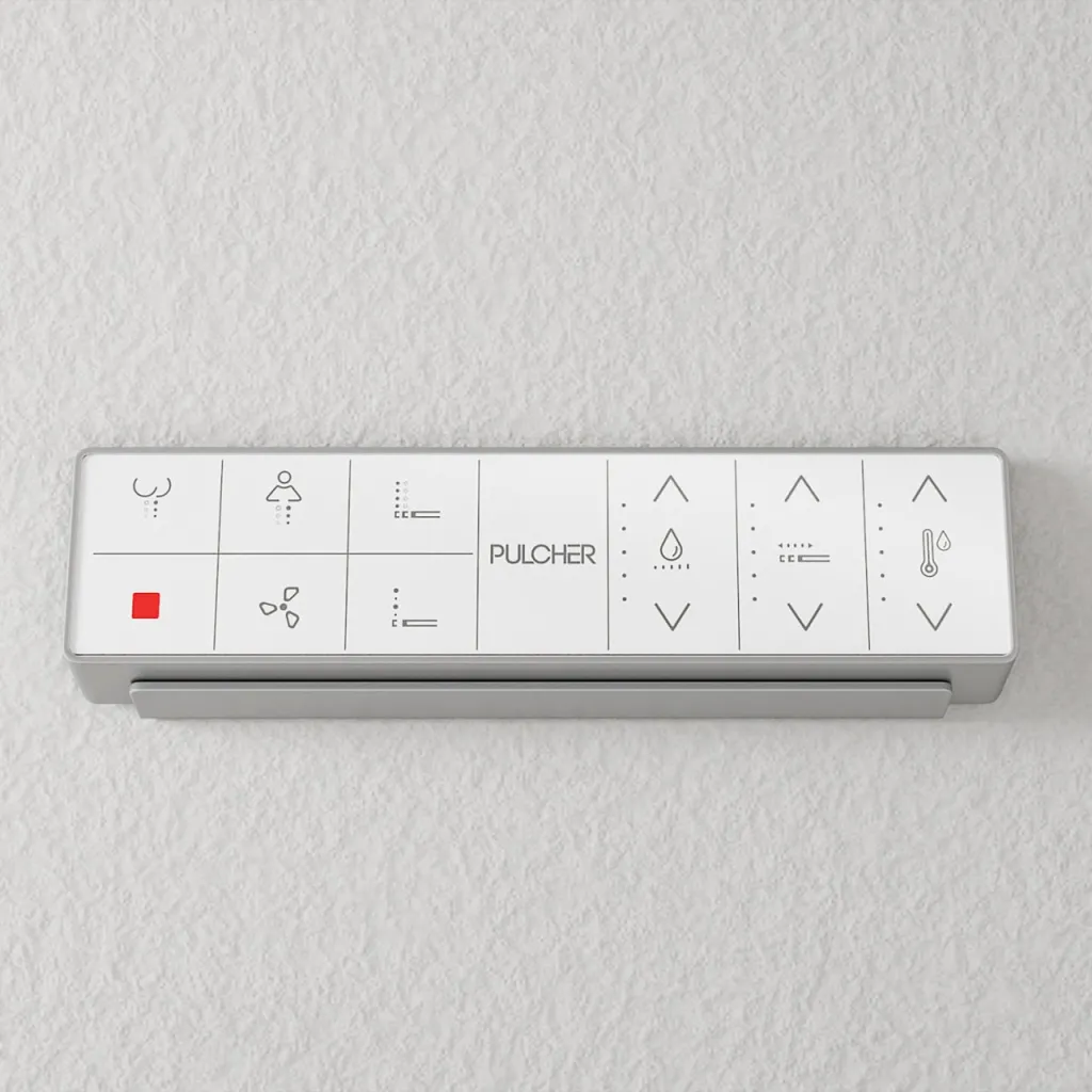 Aqualux PAX2-S Duschtoilet - MKII, LuxDusch Bidetfunksjon og myklukkende sete med oppvarmet Vortex-flush hvit