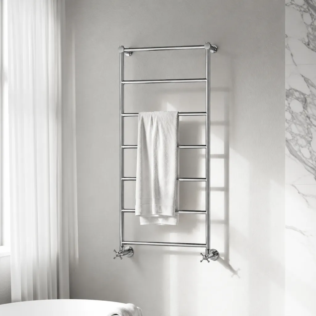 Hassel&Teudt HTH116 - 52 x 116 cm. Håndkletørker i krom.