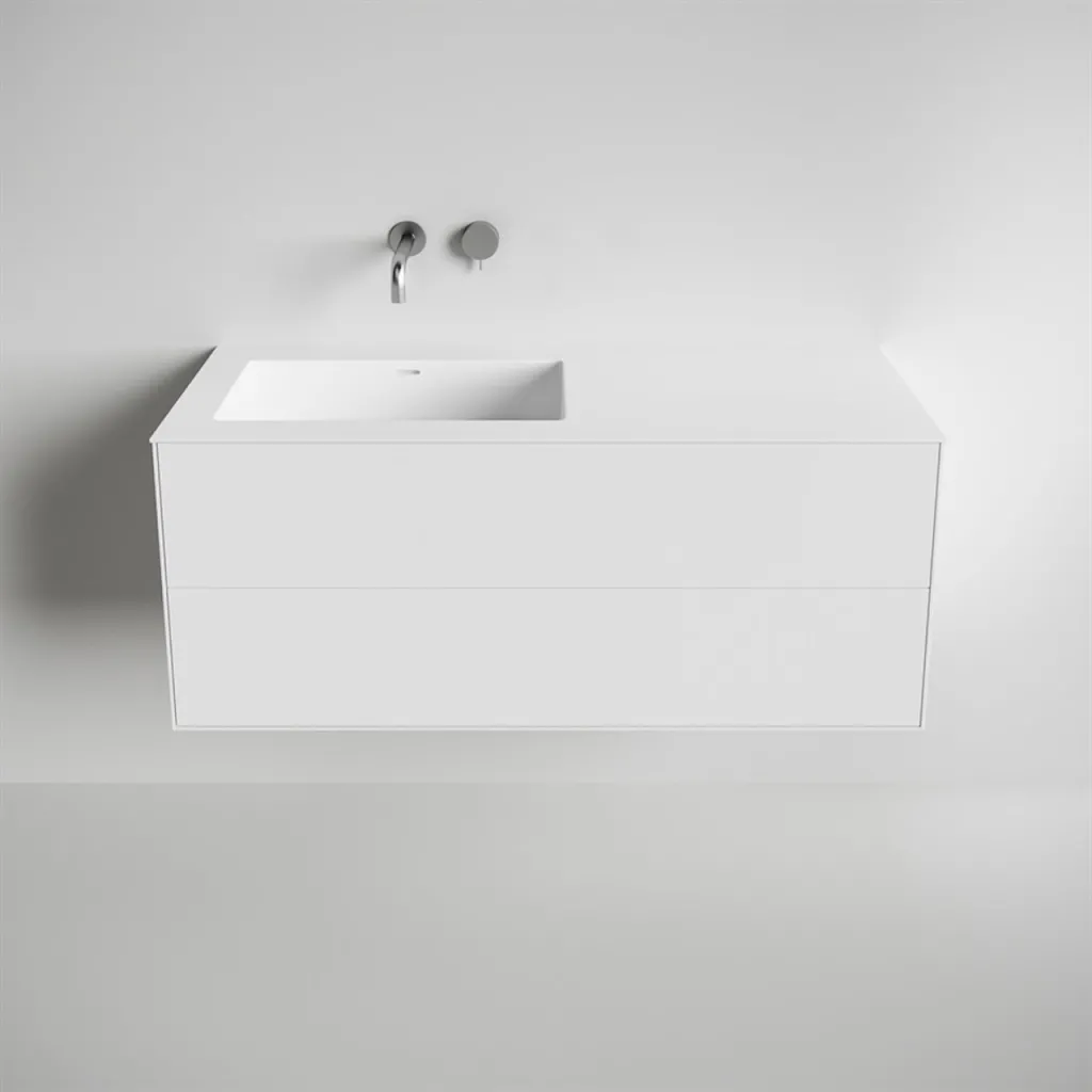 Copenhagen Chic II 120L - MKII - Baderomsmøbler, Corian®, Mathvid