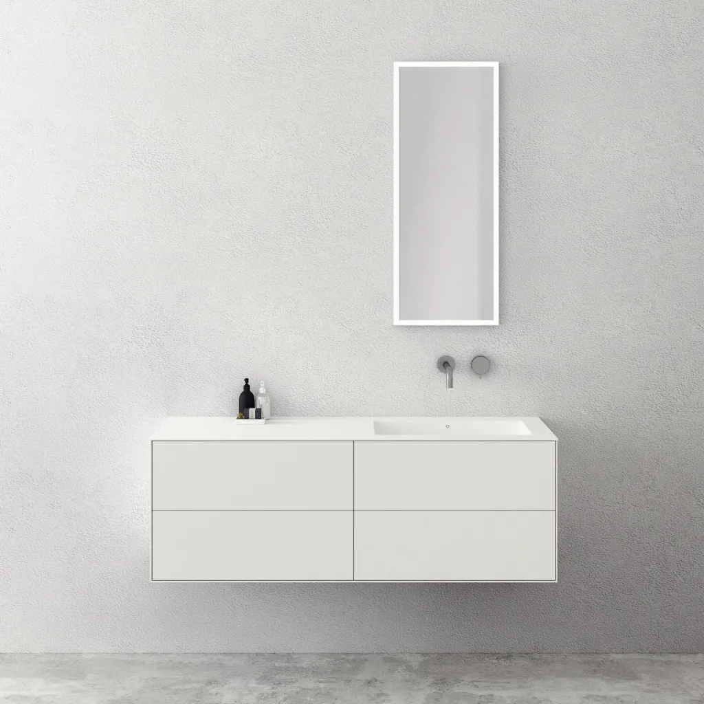 Copenhagen Chic 140R - MKII - Baderomsmøbler, Corian®, Mathvid