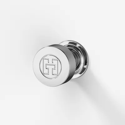 Hassel&Teudt HKN01L - Møbelhåndtak med H&T-logo, krom