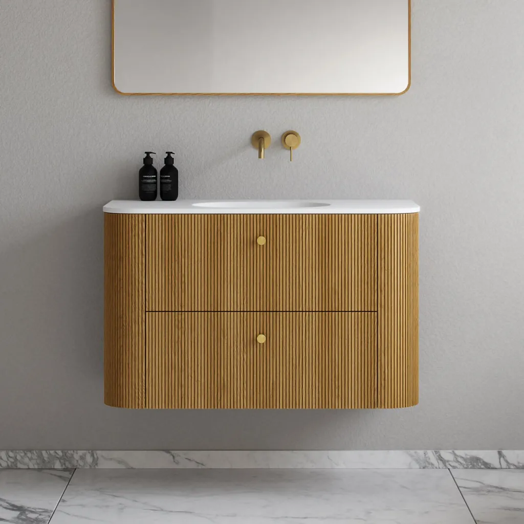 Noorwork 100 - Skap i naturlig eik, inkludert matt hvit Corian®