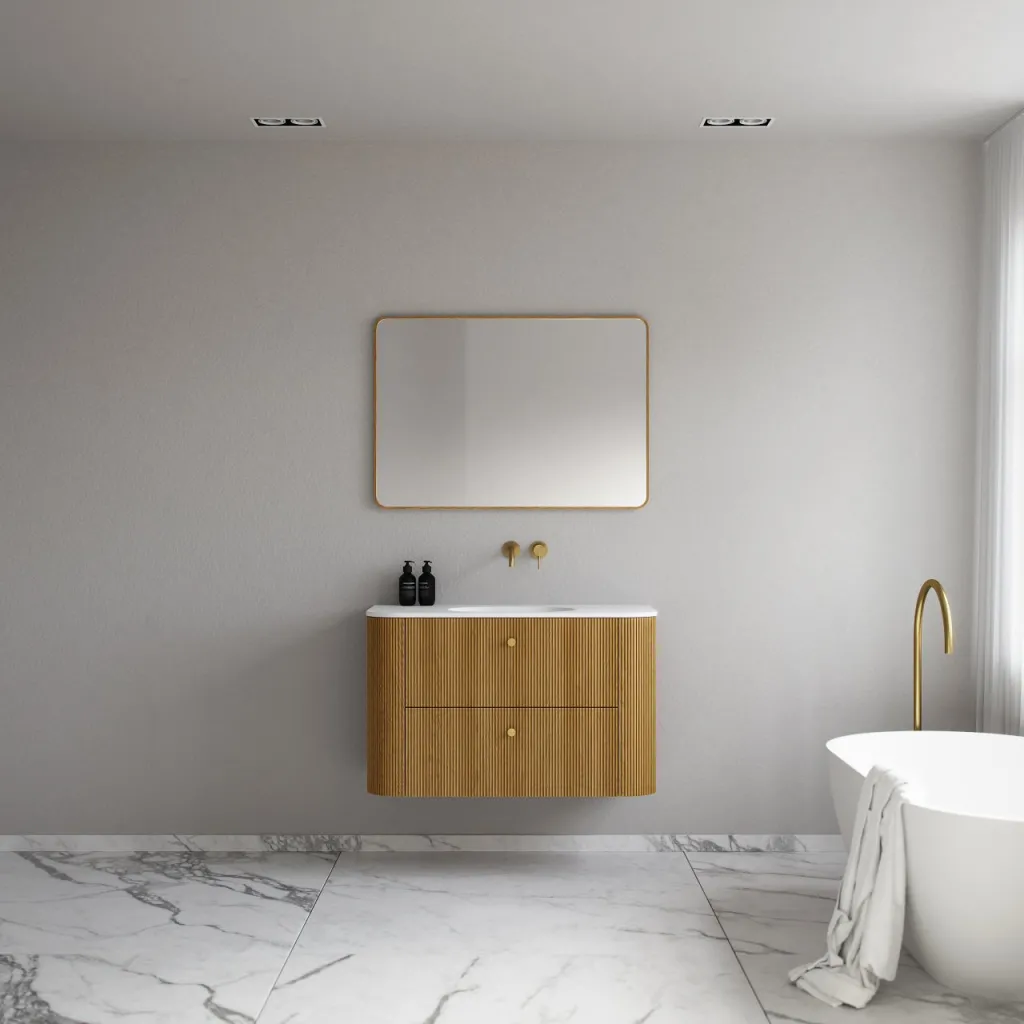 Noorwork 100 - Skap i naturlig eik, inkludert matt hvit Corian®