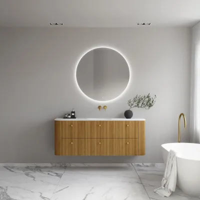 Noorwork 160 - Skap i naturlig eik, inkludert matt hvit Corian®