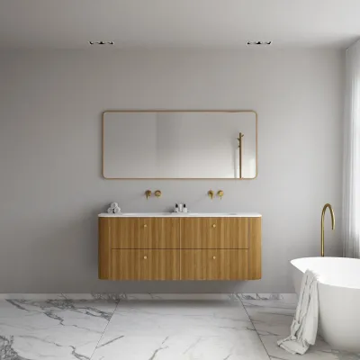 Noorwork 160D - Skap i naturlig eik, inkludert matt hvit Corian®