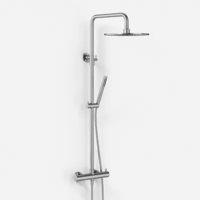 Classwell C900 S02 - Termostatsett XL Rain DeLuxe Ø30 EasyClean, Stick, Børstet rustfritt stål