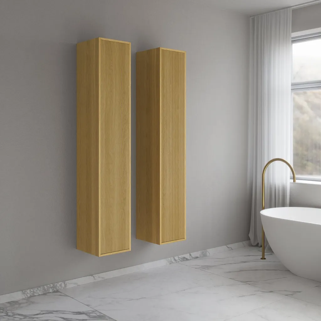 Noorwork NHC3317 - 30x35x170 cm High cabinet, Light Oak
