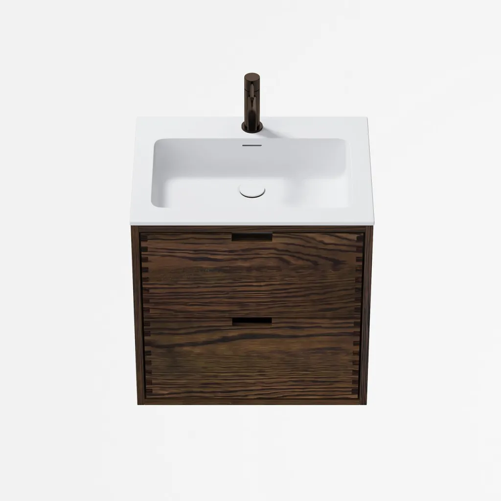 CPH Tapwork Soho 60 - MKIII, fingertappede skap i røkt eik inkl. matt hvit SolidTec®-vask