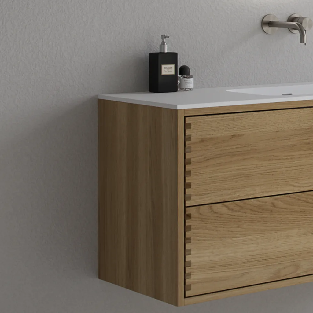 CPH Tapwork Soft 80 - MKIII, fingertappede skap i naturlig eik inkl. Mathvid SolidTec®-vask