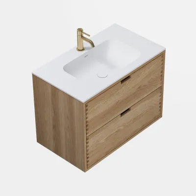 CPH Tapwork Soft 80 - MKIII, fingertappede skap i naturlig eik inkl. Mathvid SolidTec®-vask