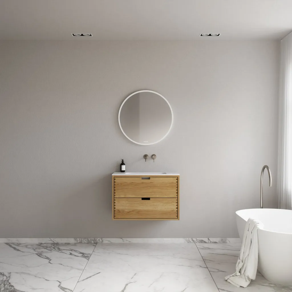 CPH Tapwork Soft 80 - MKIII, fingertappede skap i naturlig eik inkl. Mathvid SolidTec®-vask