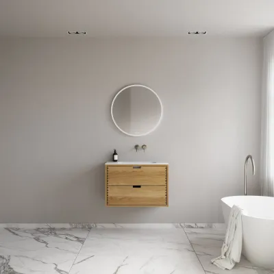 CPH Tapwork Soft 80 - MKIII, fingertappede skap i naturlig eik inkl. Mathvid SolidTec®-vask