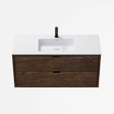CPH Tapwork Soho 120 - MKIII, fingertappede skap i røkt eik inkl. matt hvit SolidTec®-vask